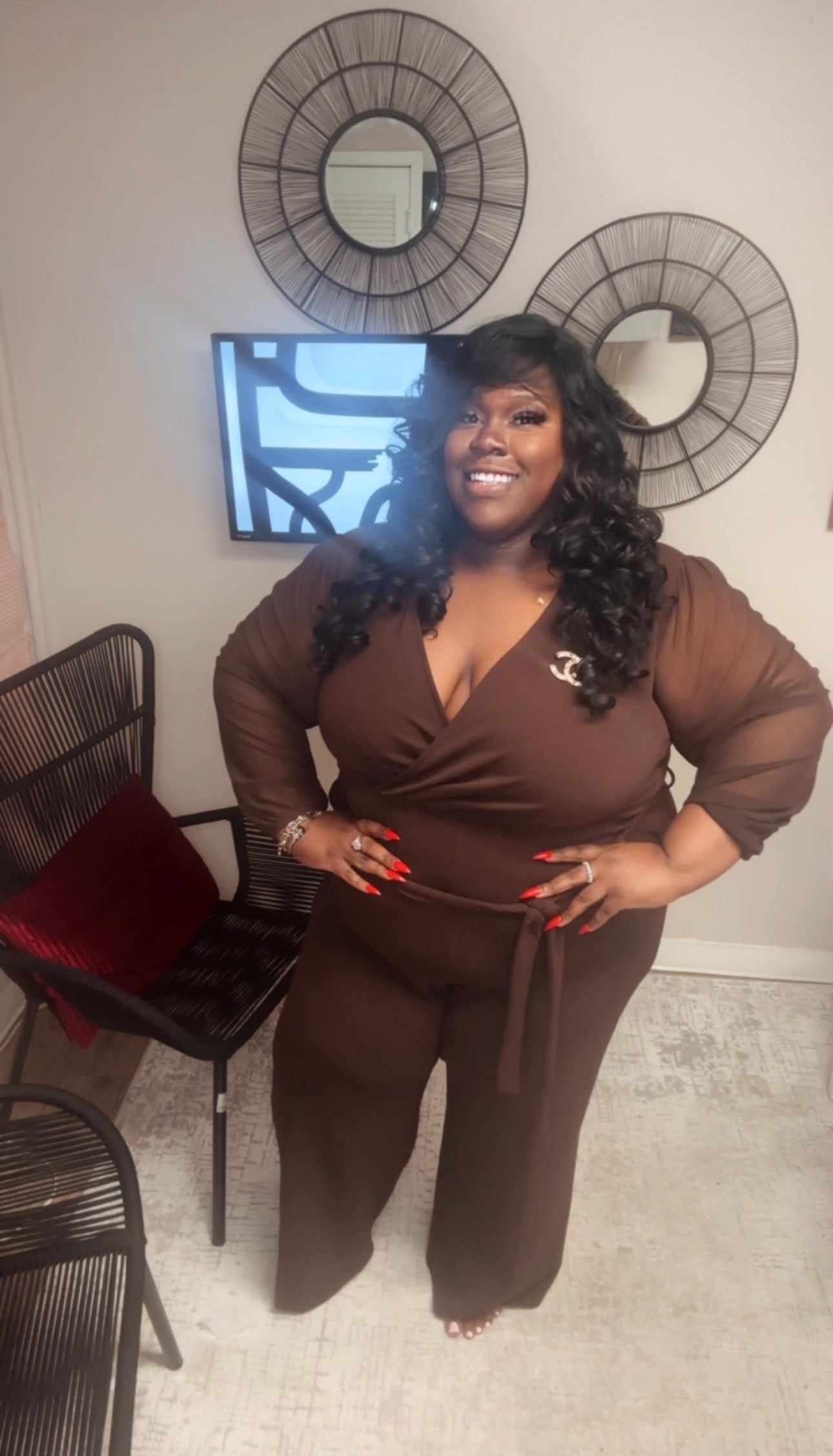 Bougie in Brown Jumpsuit