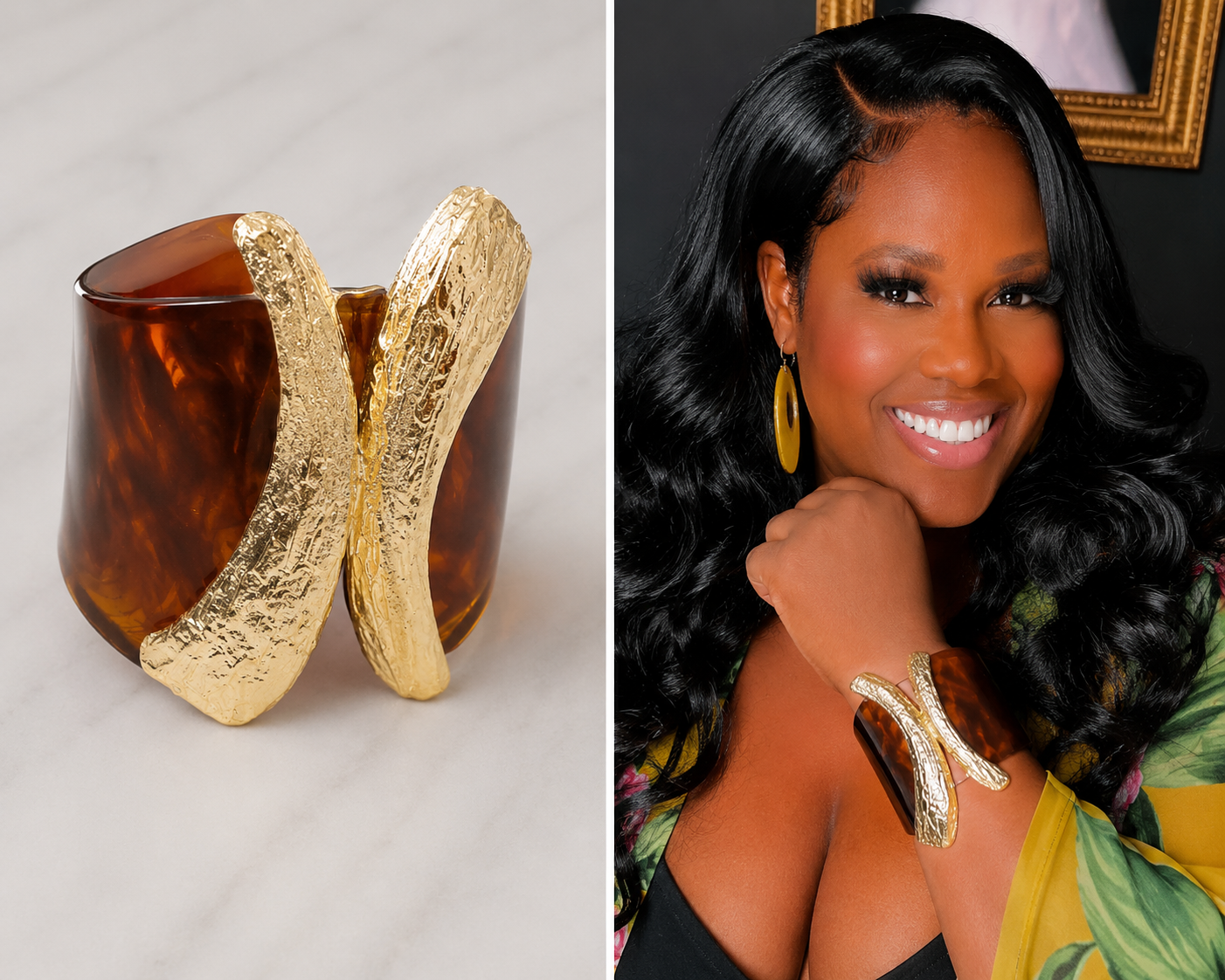 Amber Luxe Statement Cuff Bracelet đ¤â¨