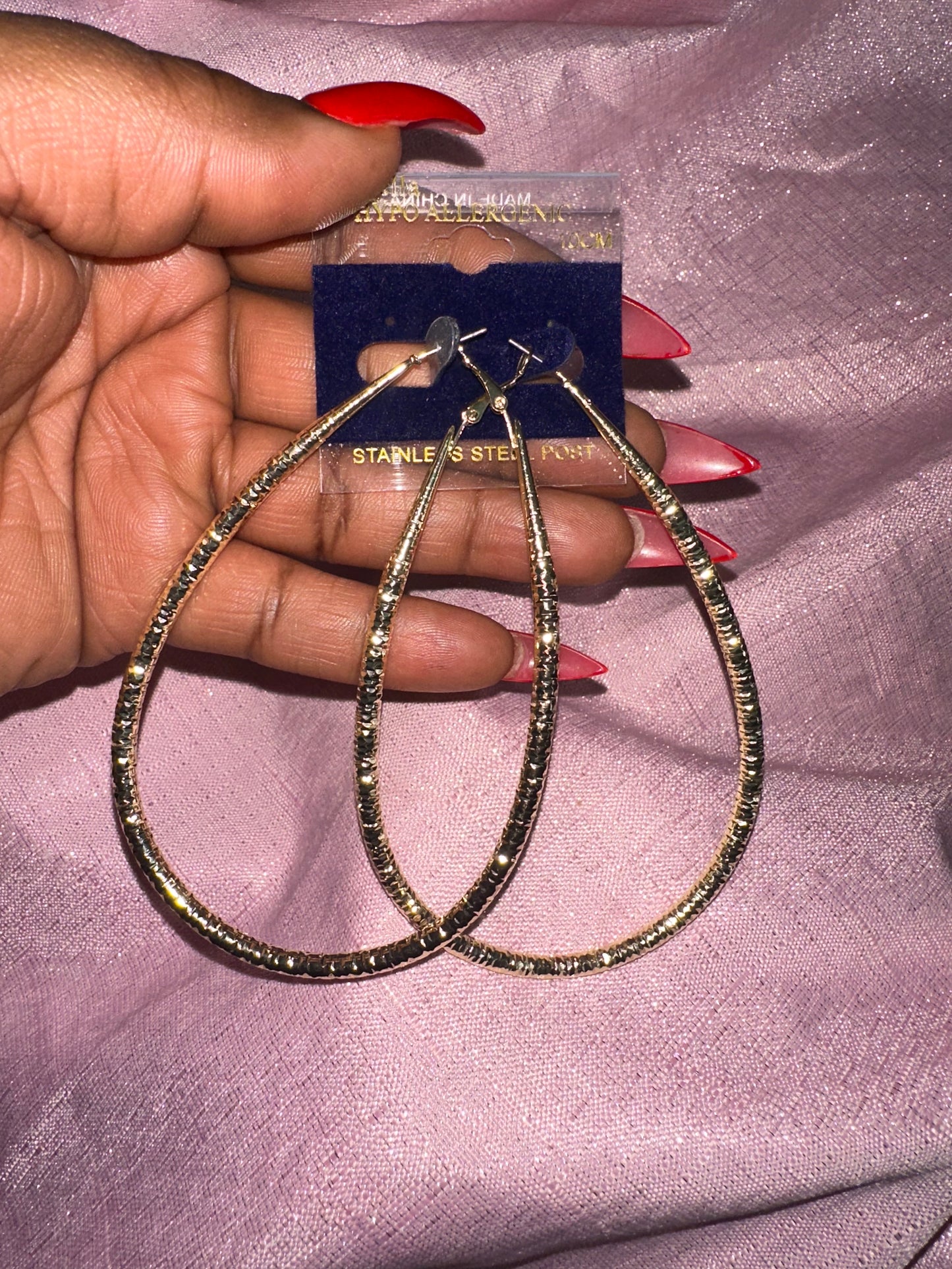 Oval Hoop Earrings