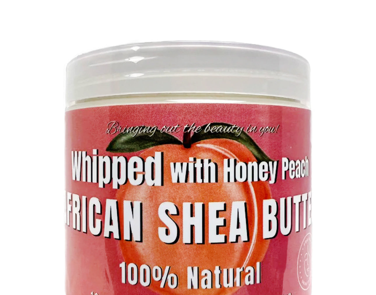 Honey Peach Whipped Shea Butter  - 6oz | 100% Pure and Natural African Shea Butter*