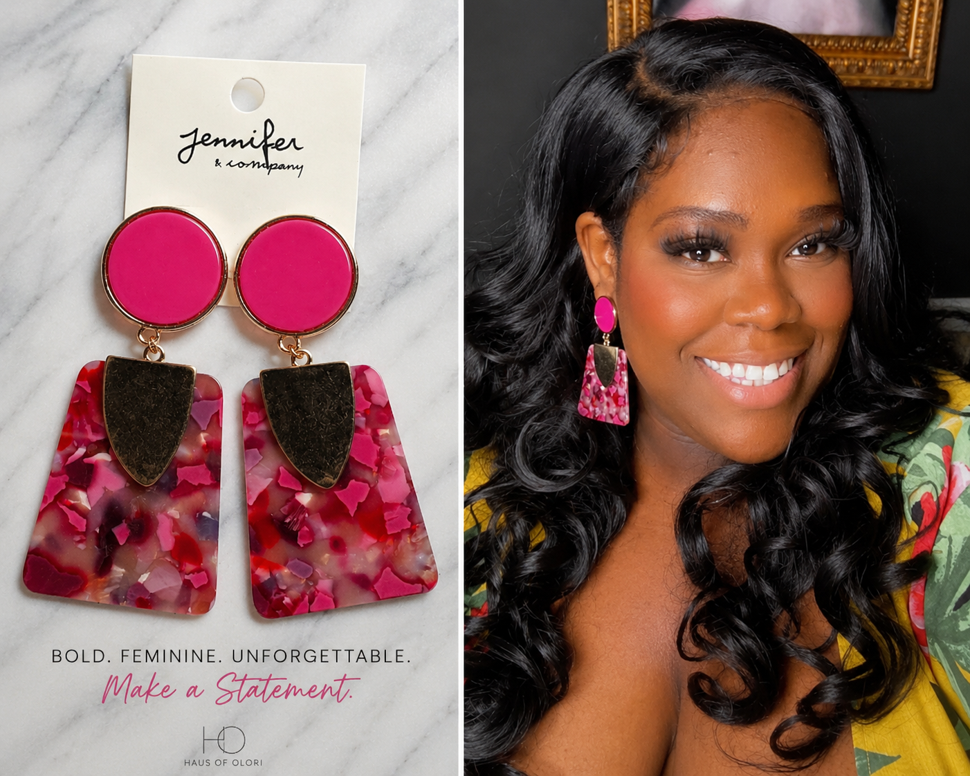 Pink Paradise Statement Earrings