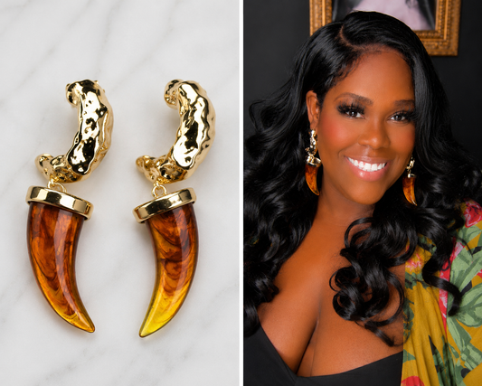 ✨ The Golden Safari Statement Earrings
