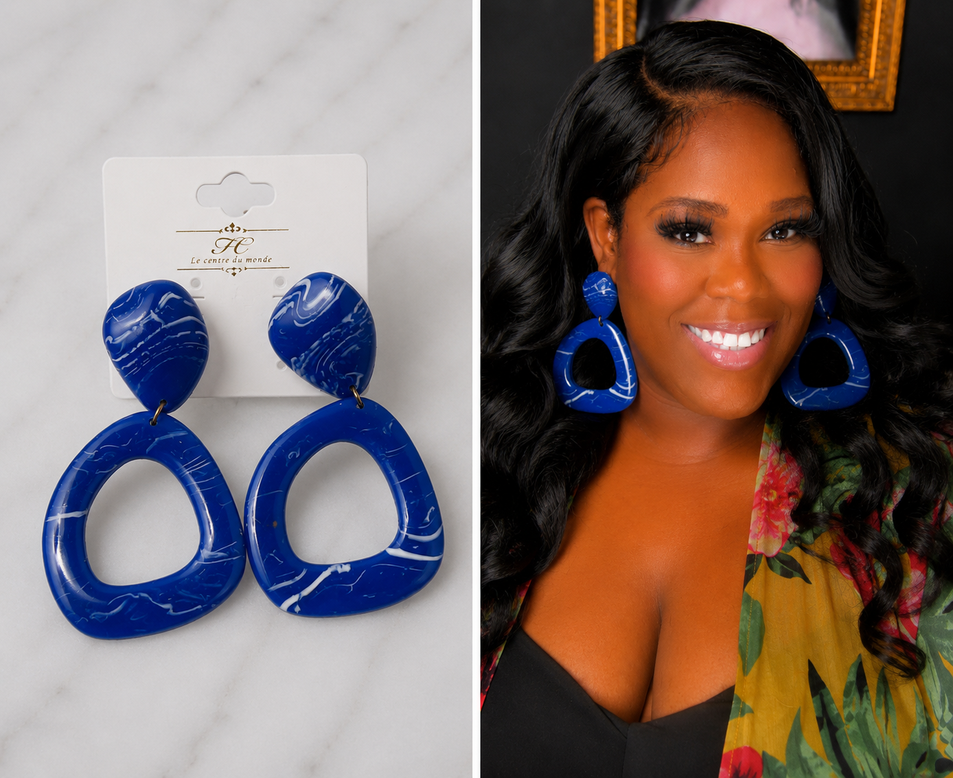 💙 The Azure Confidence Statement Earrings