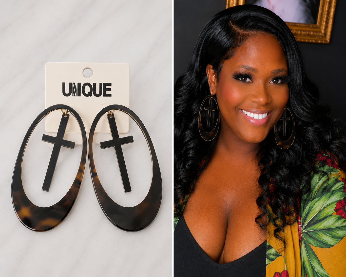 Faith & Fierce Statement Earrings ✨🖤